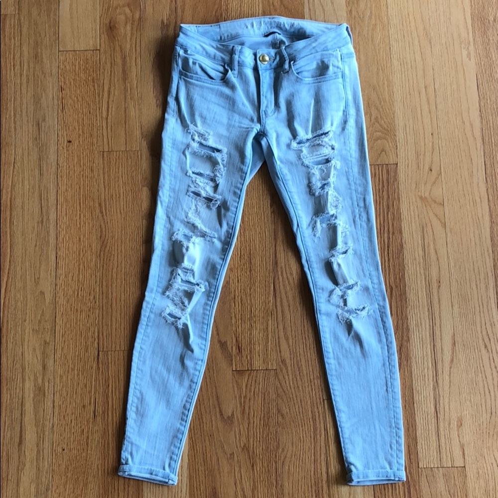 American Eagle Distressed Skinny Jeans